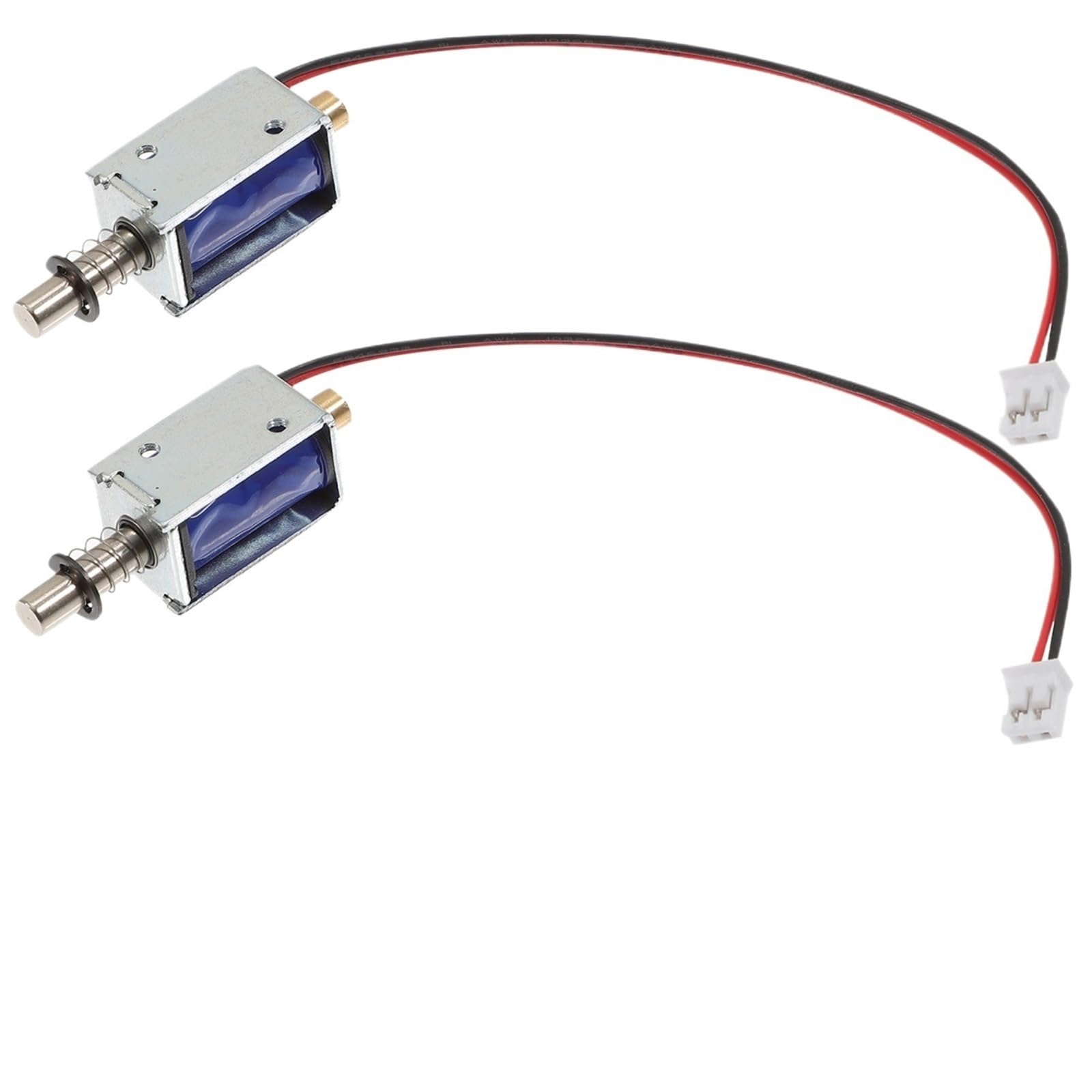Solenoide electroimán de empuje de 12 V de movimiento lineal actuador de válvula de resorte para máquinas expendedoras