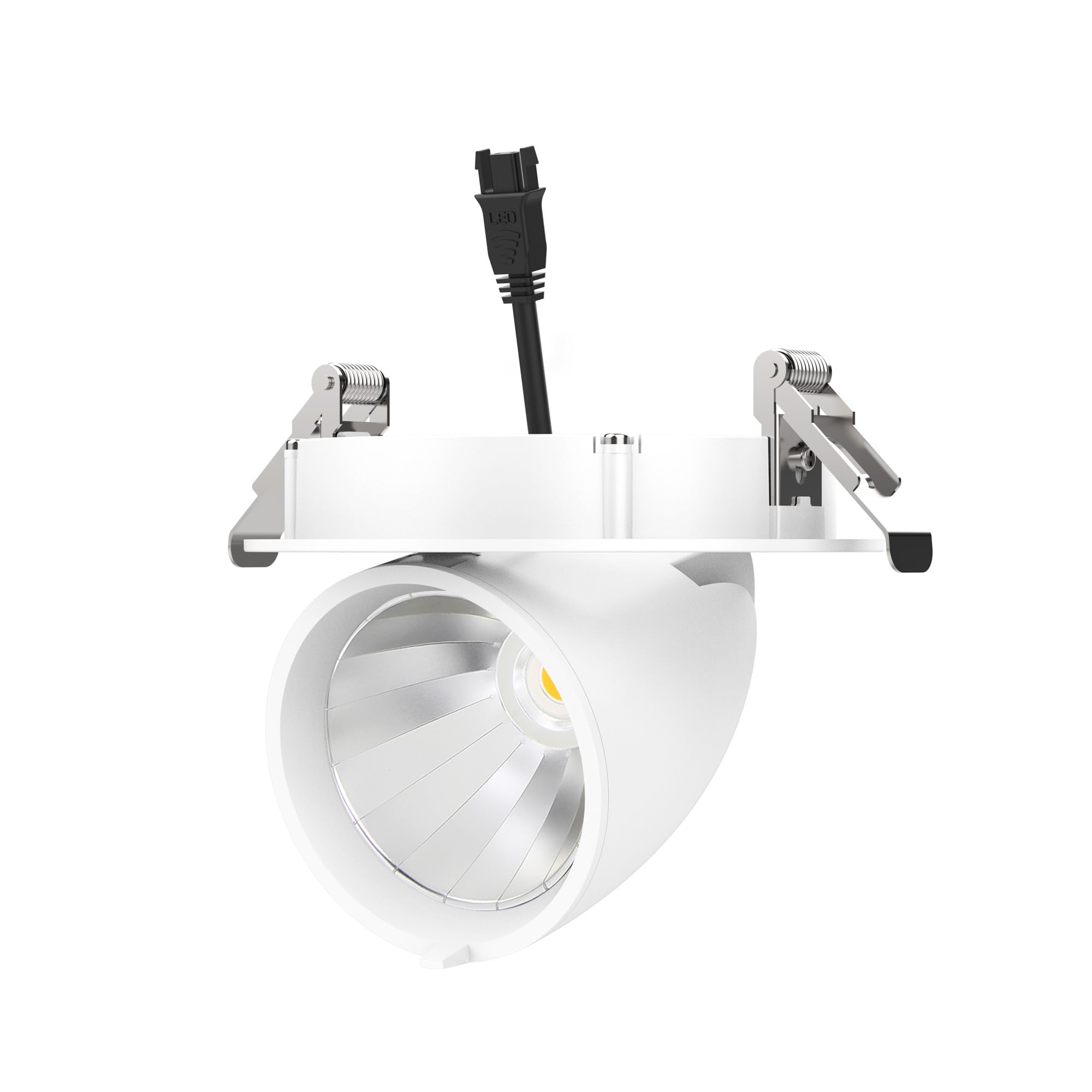 Reflektor LED do zabudowy 38 W (W) neutralny biały wysuwany wychylny otwór Ø 175 mm