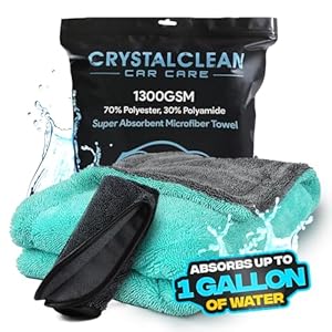 Crystal Clean Car Care Mikrofaser-Handtücher 2 Stück