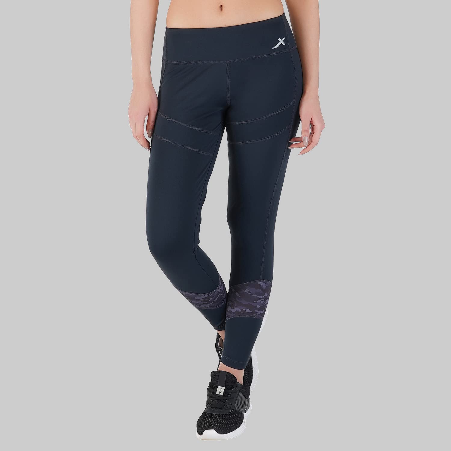 vector x OGL-161 Women Activewear High Waist Sports Leggings for Girls- Secure fit Tights for Gym, Yoga, Running, Super Stretch, Sweat-Wicking, Lightweight, Breathable|Ankle Length (Charcoal) M-picture-43
