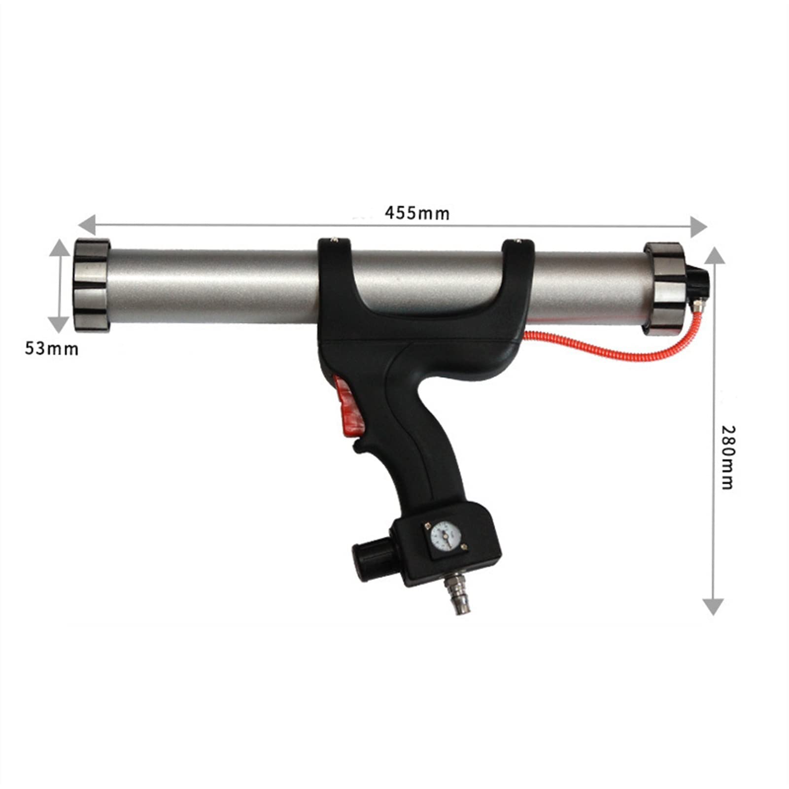 Air Brush Pistolet Uszczelniający Pneumatyczny Pistolet Uszczelniający Pneumatyczny Pistolet Do Uszczelniania Szkła Pistolet Silikonowy Narzędzie Do Uszczelniania Konstrukcji 600Ml