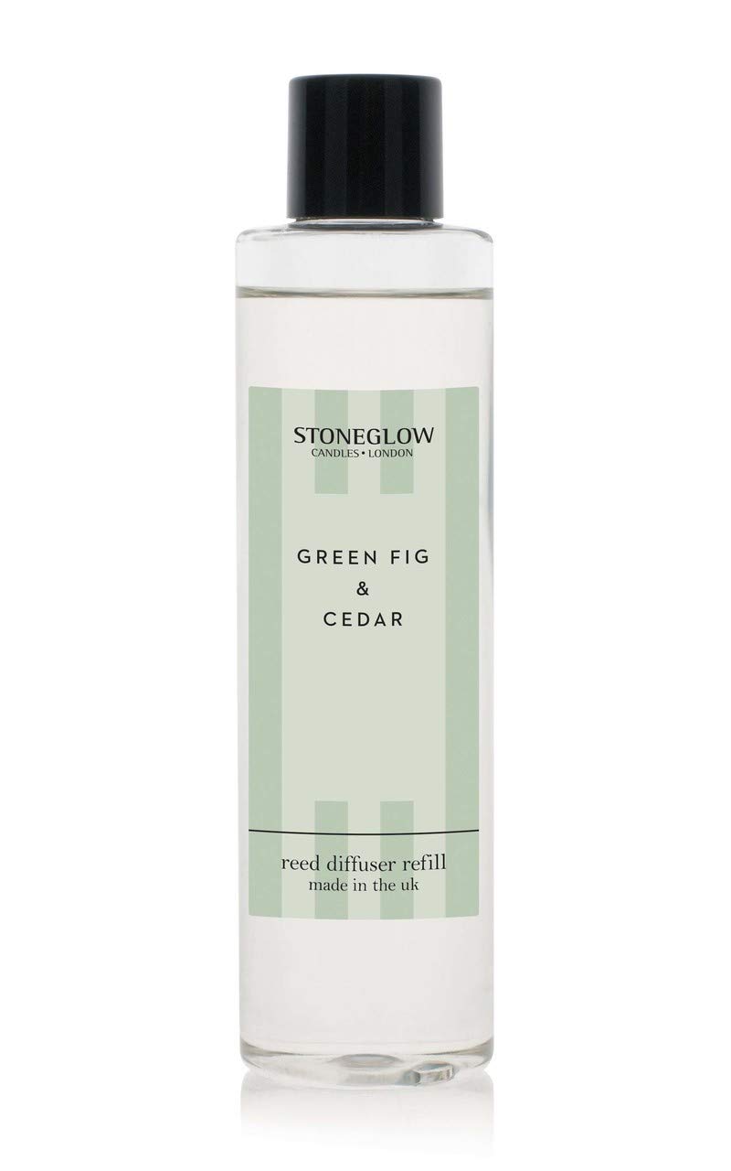 Stoneglow Modern Classics Reed Diffuser Refill Bottle 200Ml Home Fragrance Fig & Cedar Green