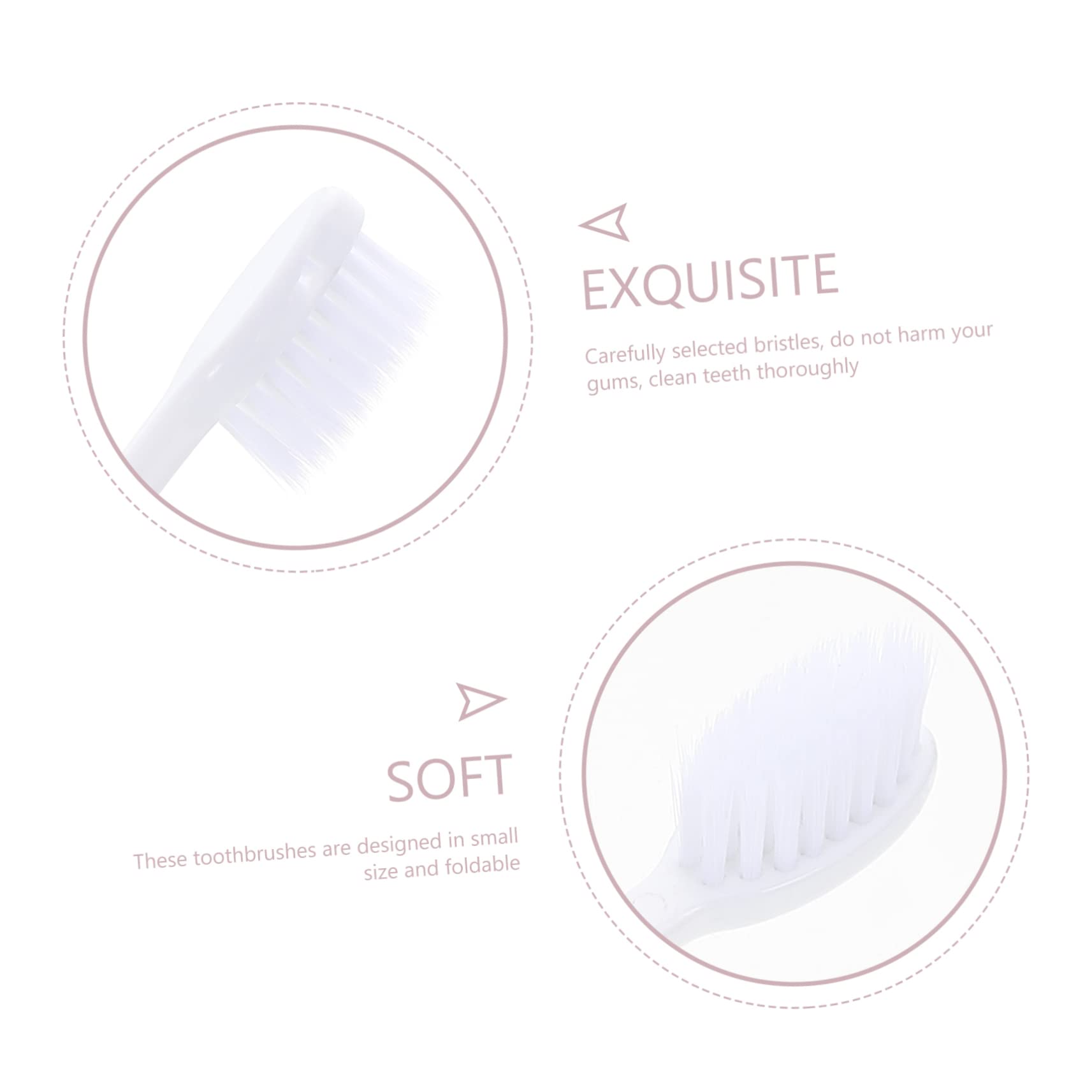 25pièces Brosse à Dents Pliable Pour Adultes Poils Kit De Voyage Pratique Accessoires De Voyage Compact Pour Soins Dentaires