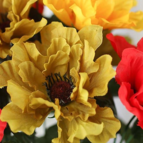 Factory Direct Craft Sunny Yellow and Creamy Orange Lily and Ranunculus Finished Bouquets for Centerpieces, Bridal Bouquets, and Displaying