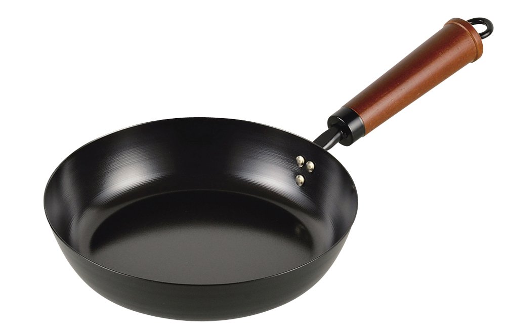 Pearl Metal Iron Frying Pan 7.9 inches (20 cm), Induction Compatible, Iron Workshop HB-2971