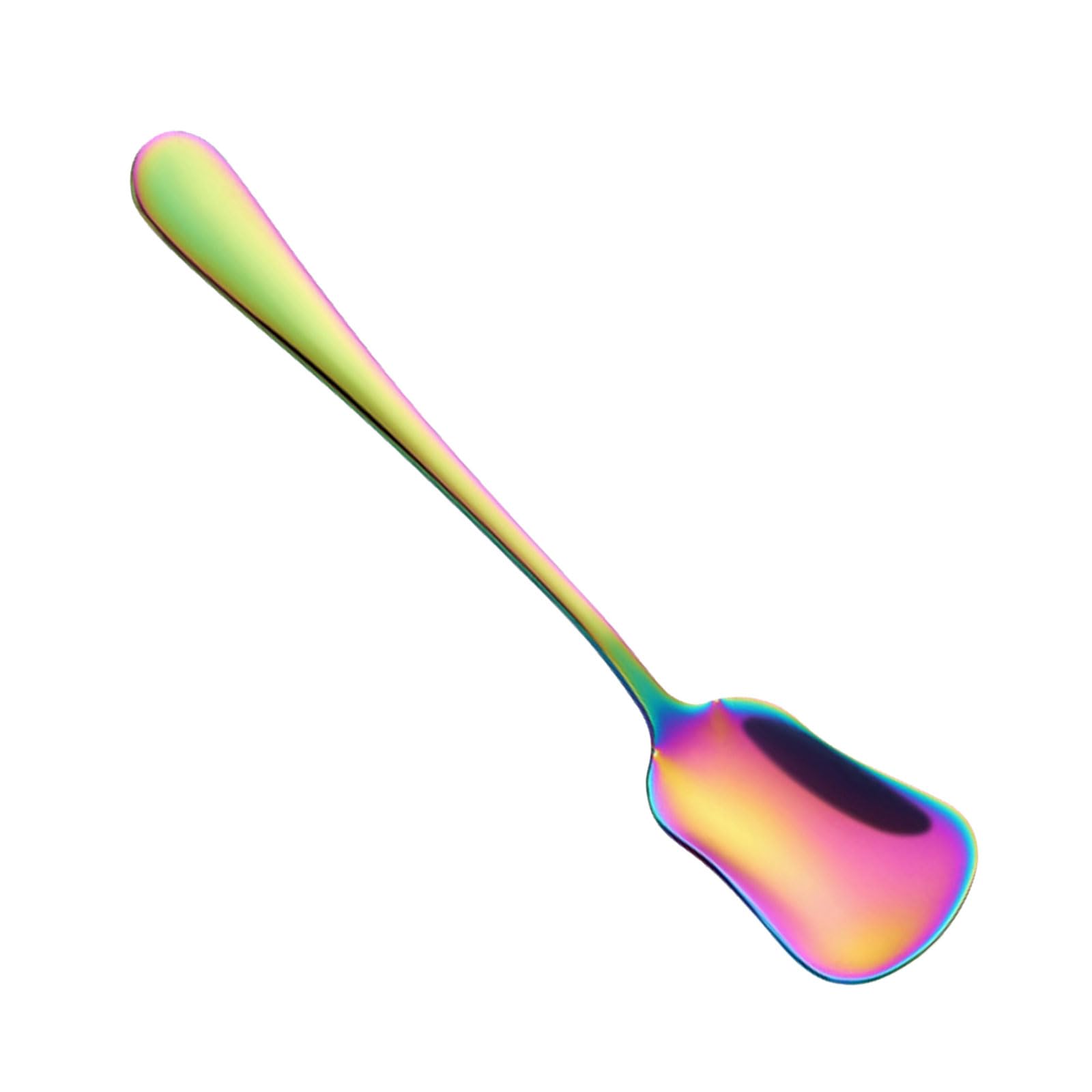 BWANGIAO Premium Stainless Steel Dessert Spoon With Unique Gourd Shape Head Small Shovel Spoon For Ice Cream Coffee And Yogurts