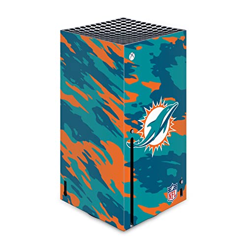 Autocollant Xbox Series X Miami Dolphins Peau Vinyle Décoration Salon Gaming