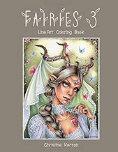 Fairies 3 Line Art Coloring Book