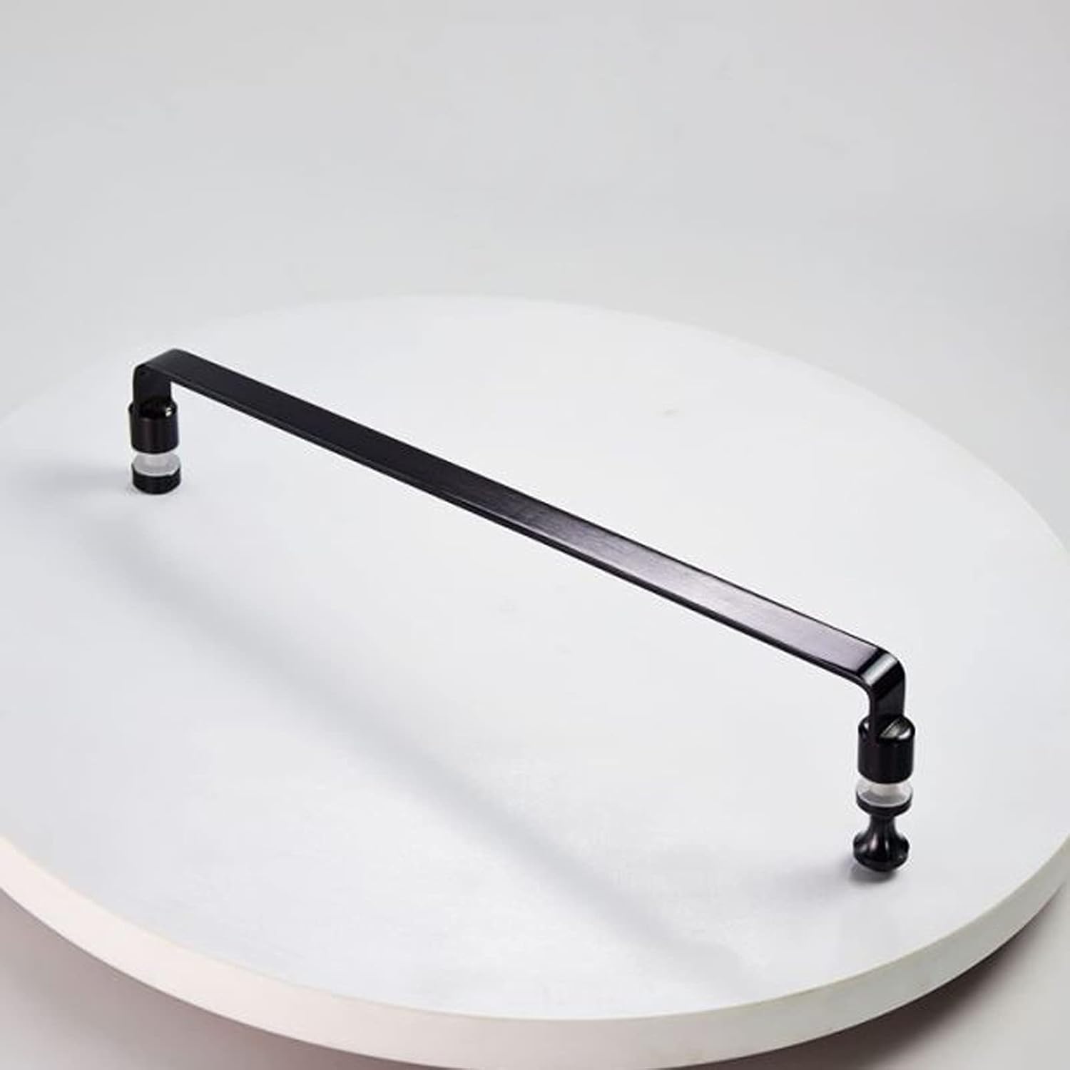 Pull Push Door Handles, Stainless Steel Chrome Push and Pull Glass Door Hardware Accessories Single-Sided Glass Door Pull Handle (Size : 440mm)