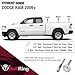 Bull Ring Retractable Flush Fit Truck Bed Tie Down Anchors, Built for 1995+ Dodge Ram & 2014-2019 Tundra Crew Max, Rail Cap Trim Required to Install, 1,000lbs. Rated Capacity (1 Pair)