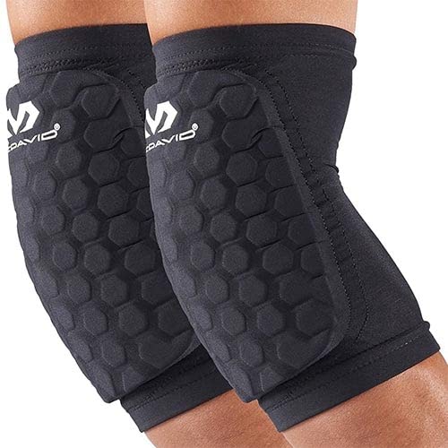 【東京ヤクルト 山田哲人選手 愛用ブランド】マクダビッド (McDavid) 腕・ヒジ・前腕 パッド 付 M6440A HEX アームスリーブ コンプレッション 着圧 吸汗速乾 衝撃吸収 保護 2個入 S ブラック スポーツ バスケ GK ラグビー