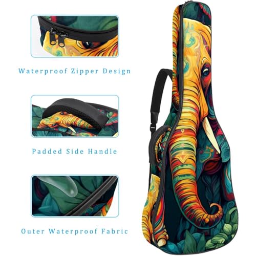 Housse guitare acoustique imperméable grand format anti-choc éponge