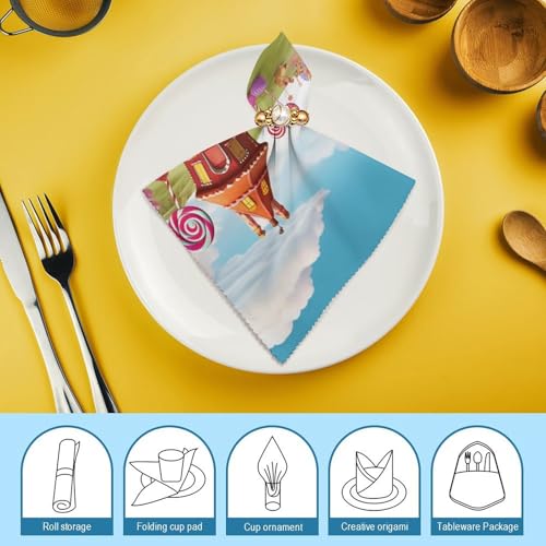 Servilletas de tela Candy Land pack 4 unidades miniatura 7