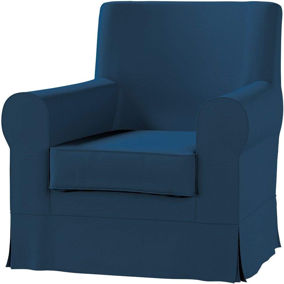 FRANC Textile 613–702–30 Ektorp Jennylund Arm Chair One Seater Burdeaux Fabric Cotton Panama Sesselhusse, Navy