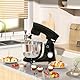 YASHE Küchenmaschine 1500W, 4,5 + 5L Edelstahlschüsseln, 10+P Geschwindigkeiten, Kippkopf, mit Knethaken, Rührbesen und Schneebesen, Multifunktionale Küchenmaschine