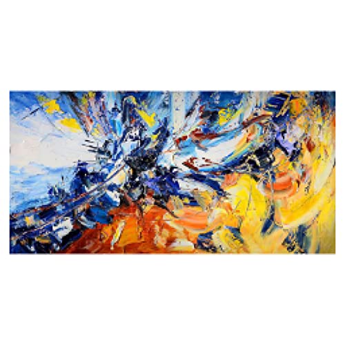 Impression sur toile ville colorée pluie paysage photos mur art salon décor 60x120cm