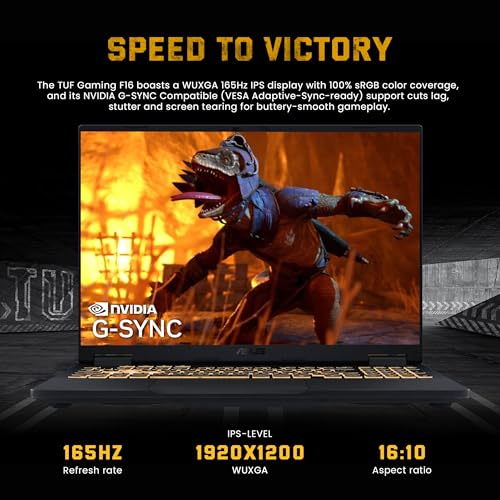 Image of ASUS TUF F16 16 inch FHD+ 165Hz Gaming Laptop, Intel Core i7-14650HX, GeForce RTX 5060 8GB GDDR7, 32GB DDR5, 2TB Storage(1TB SSD+1TB Docking Station Set), RGB Backlit Keyboard, Webcam, Win 11 Pro, Gray