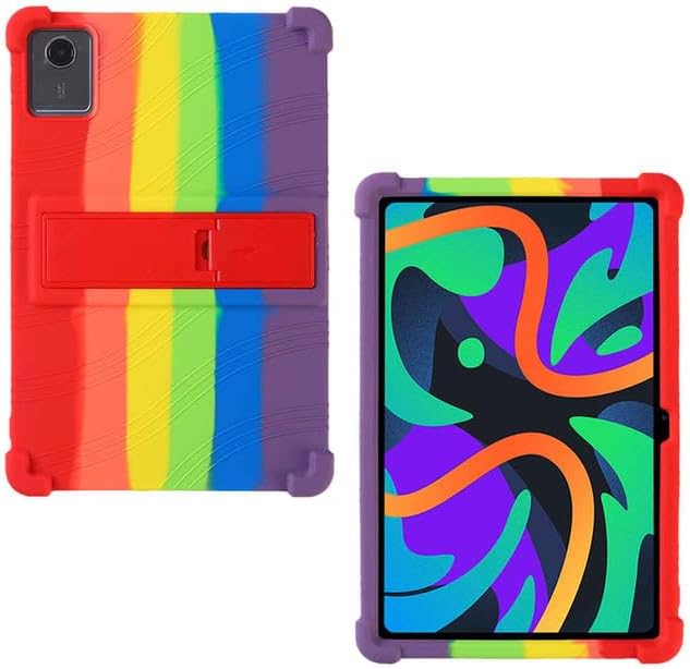 Case for Lenovo Idea Tab Plus Tablet 12.1 inch Model TB361FU Soft Silicone Shockproof Adjustable Stand Rubber Shell Full Coverage Protective Cover