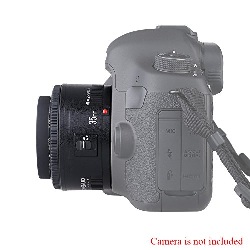 Image of YONGNUO YN35mm F2 Lens 1:2 AF /MF Wide-Angle Fixed /Prime Auto Focus Lens for Canon EF Mount EOS Camera