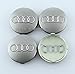 SDSB Set Of 4 pcs 60mm Wheel Center Caps Hubcaps For Audi Silver