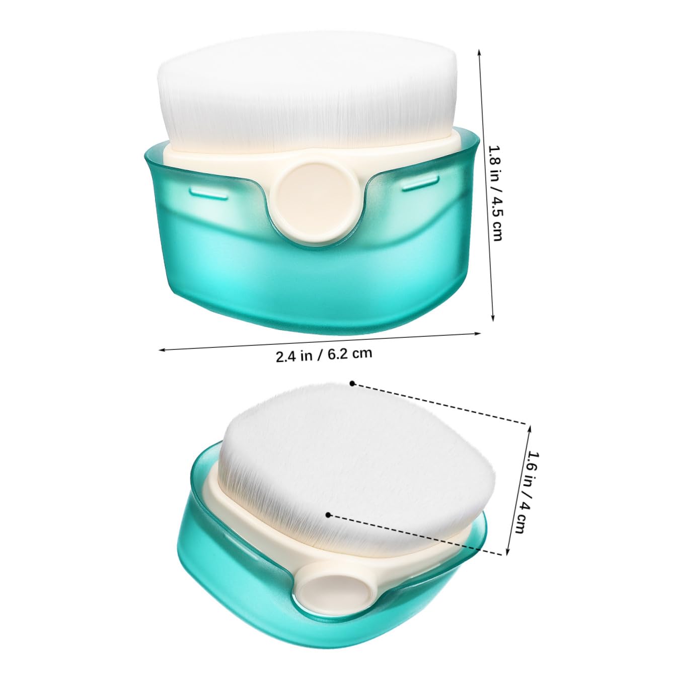 VICASKY 5piezas Brocha De Maquillaje Para Base Líquida Cepillo Cosmético Ligero y Ergonómico Con Cerdas Densas Aplicador Para Crema y Polvo Para Viajes