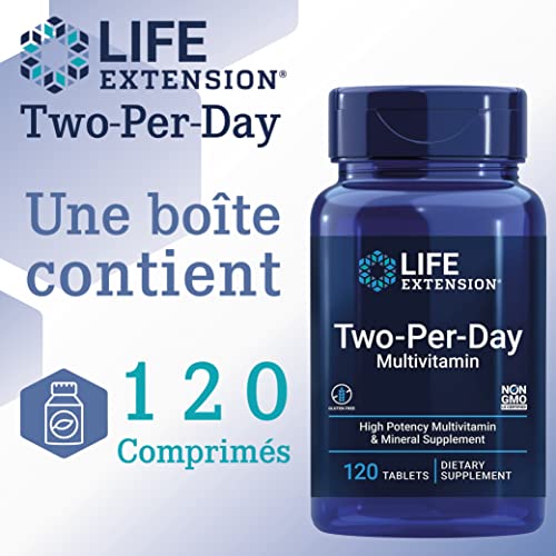 Life Extension, Multivitamin Two per Day, 120 Comprimés, Sans Gluten, Sans Soja, Sans OGM – Image 6