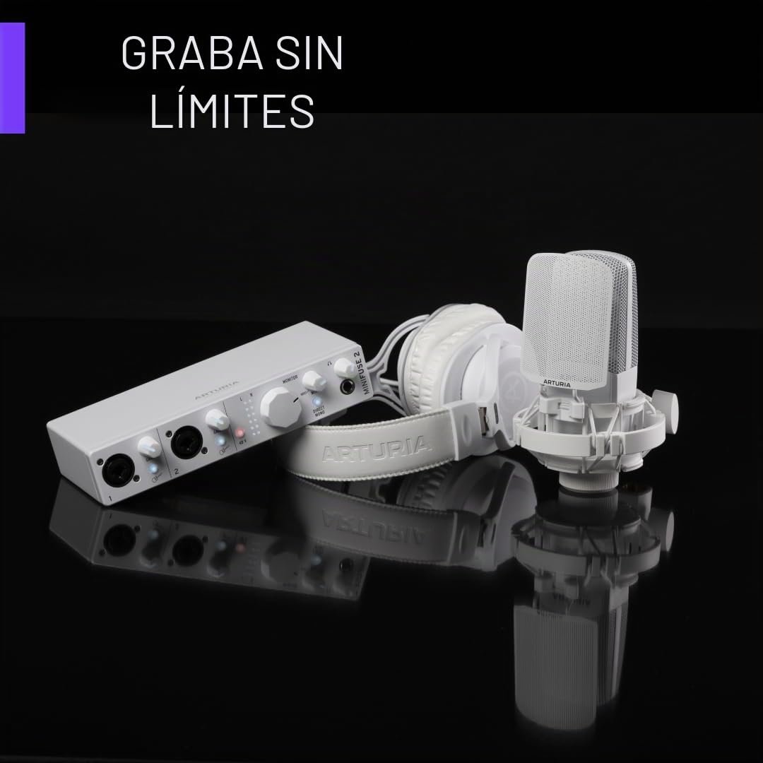 Arturia MiniFuse Recording Paquete de Grabación Blanco