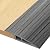 Floor-Transition-Strip Door-Threshold 36 inch, Threshold 1/2'' ~ 3/5'', Transition-Strip for Doorways, Vinyl-Transition-Strip for Door/Floor (Dark Gray Wood Grain)