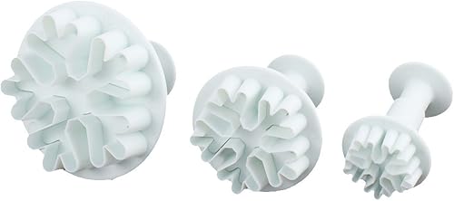 IIVVERR - Molde para fondant con forma de copo de nieve y molde para fondant 3 en 1 (Copo de nieve en forma de pastel de fondant molde cortador de disponible en Yaxa Colombia