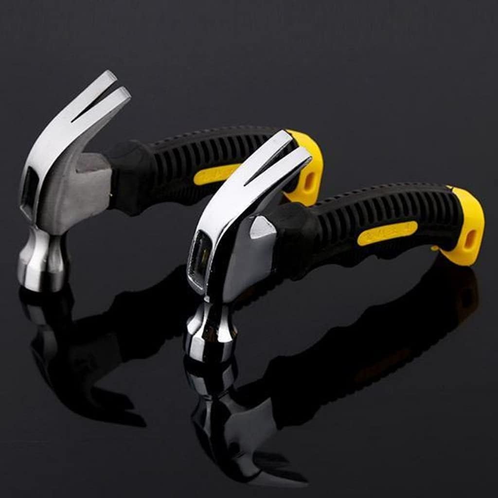 HKGFAYO スモールクローハンマー高炭素鋼の木工ネイルハンマー非スリップハンドハンマー、多機能デザイン