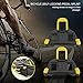 Tbest Road Bikes Cleats Pedals, Indoor Outdoor Self Locking System Cycling Pedals Shoes Cleat with Installation Parts (Yellow