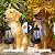 Garden Dog Statues Outdoor Decor, Golden Retriever Yard Outdoor Statue with Solar Lantern Lights Decorations Solar Dog Ornaments for Patio, Lawn, Yard Art Decoration, Housewarming Garden Gift for Mom