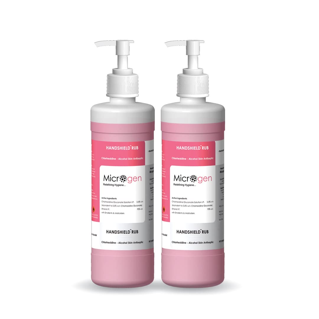 Microgen Handshield Rub 70% Ethanol Based Hand Sanitizer (Pack of 2) (B099X49Y3G) Amazon Price History, Amazon Price Tracker