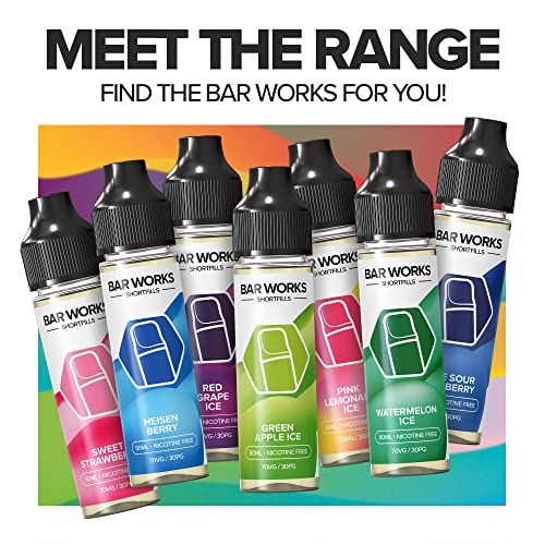 50ml-E-Liquid-7030-Vape-Juice-E-Liquid-Sub-Ohm-Liquid-Cloud-Chaser-0mg-Flavoured-eJuice-Liquid-No-Nicotine-60ml-Bottle-Short-Fill-Bar-Works