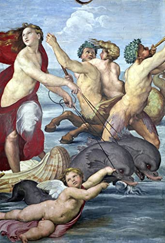 Tableau Toile Affiches d'Art Galatea Raffaello Sanzio pour décoration murale 60x90