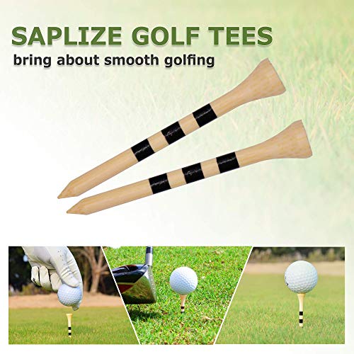 image for SAPLIZE Professional Bamboo Golf Tees 2-3/4'' Pack of 150PCS Reduce Fr
