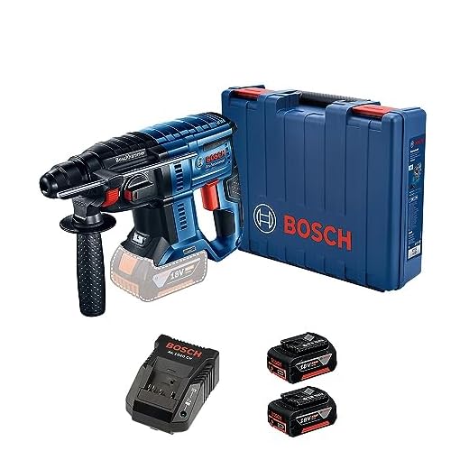 Bosch Martelo Perfurador Gbh 180-Li Brushless 18V Com 2 Baterias 1 Carregador E Maleta