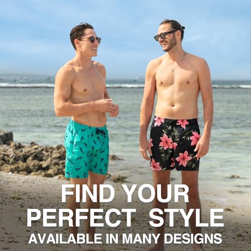 Image of Kanu Surf Men's Big Viper Extended Size Stripe Swim Trunk