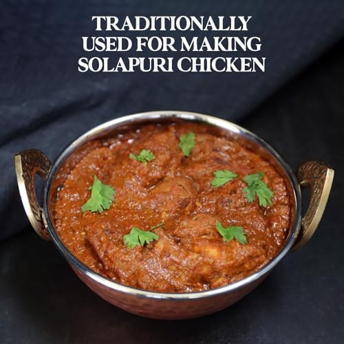Image of SRV SPICES Solapuri Kala Tikhat Masala | Authentic Spicy & Smoky Indian Masala | Rich, Aromatic Flavor for Traditional Dishes | Iron Pounded for Intense Taste | Low Temperature Grinding (LTG) to Preserve Natural Oils | 500g Pack