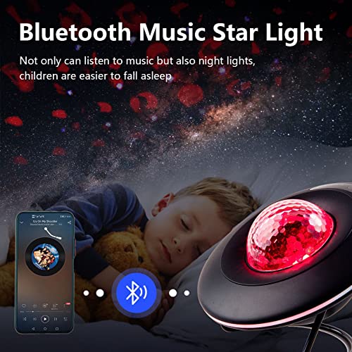 Rtjoy Ufo Galaxy Projector, Led Star Projection Light, Nebula Lamp, Bluetooth Speaker Aurora Sky Projector With Remote Control For Room Decor, Home Theater, Or Bedroom Night Light Mood Ambiance #TOP4