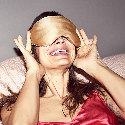 YANA Luxury Weighted Eye Sleep Mask for Sleeping - Aromatherapy Weighted Sleep Mask with Copper-Infused Satin Cover & Adjustable Strap, All Natural Lavender & Flaxseed Seed Fill for Women & Men - Image 5