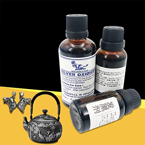 Jsghgdf Silver Oxidizer Solutionsterling Blacken Gel Vintage Black Oxidized Jewelry Making Antique Liquid Extended Life Patina thumb #6