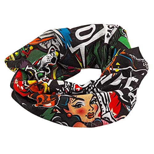 O‘NEAL | Halstuch Schlauch-Schal | Mountainbike Motocross Motorrad | Ungesäumt, Bequemes Material, elastischer Stoff | Neckwarmer Crank | Unisex | Schwarz Multi | Einheitsgröße