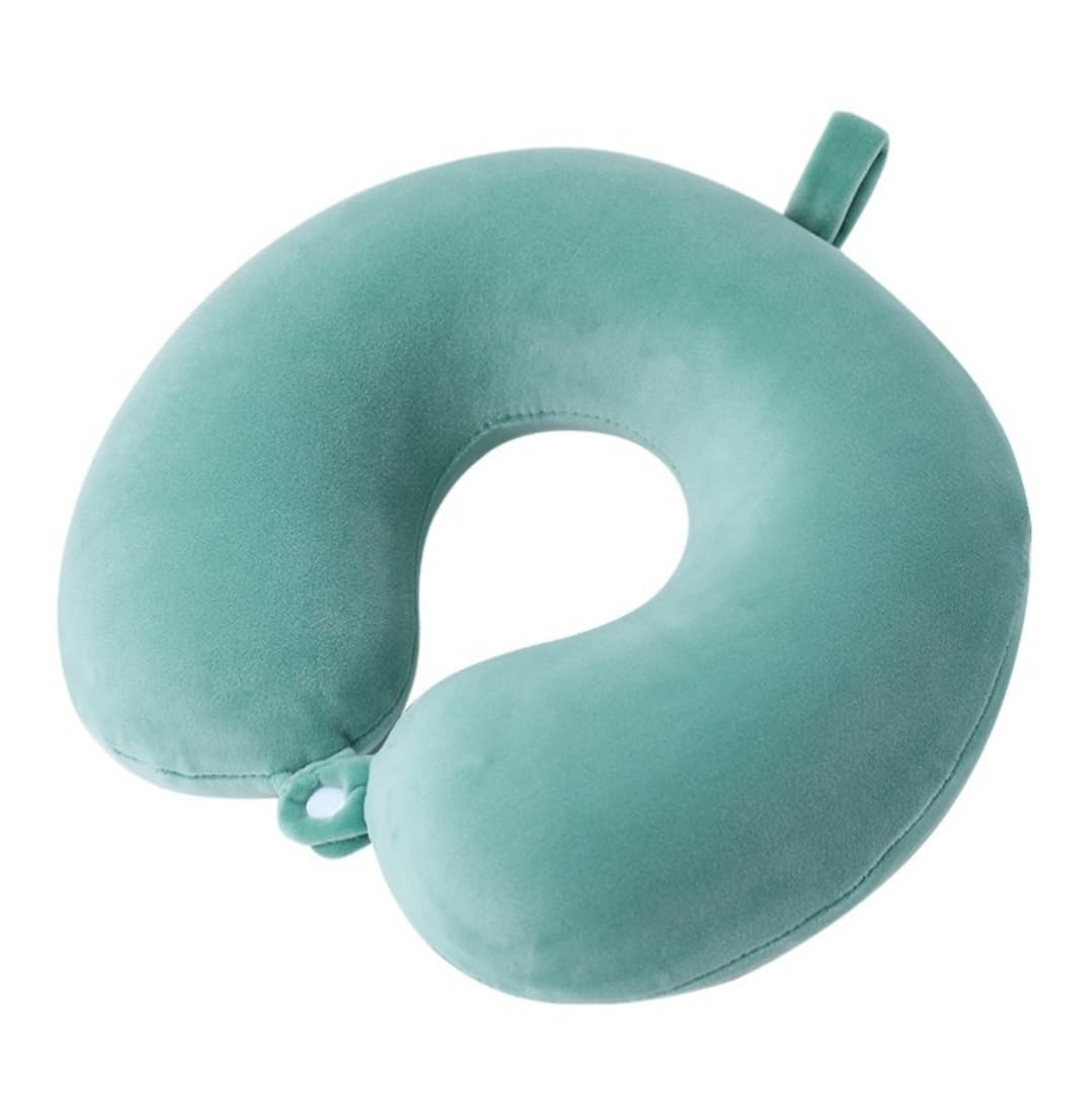 Poduszka Podróżna Poduszka Podróżna Z Pianki Memory Foam, Bawełniana, Do Samolotu, Przenośna Poduszka na Kark(Grün)