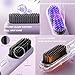 Numoya Portable Straightener Brush - GoBrush Pro, 4 Temp Wireless Negative Ions Hair Straightener Comb, Go Brush Pro Numoya Straightener, 20s Fast Heating, Straightener & Curling 2 In 1 (A3)