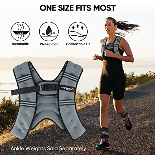 Image of APEXUP Weighted Vest Men Women, Weight Vest for Women Workout Equipment for Strength Training Running