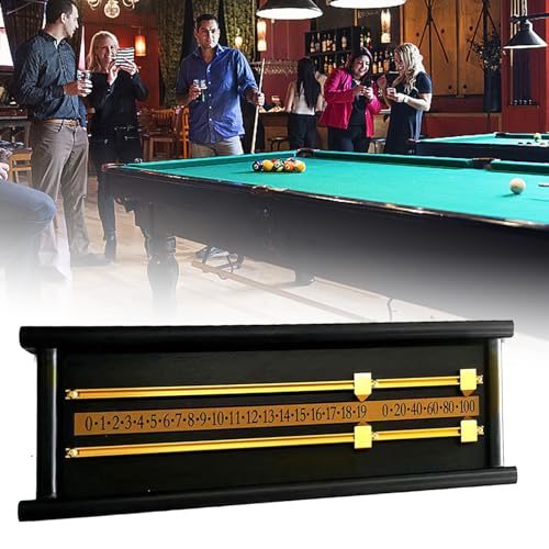 Tableau de score en bois pour billard et accessoires de jeu de café