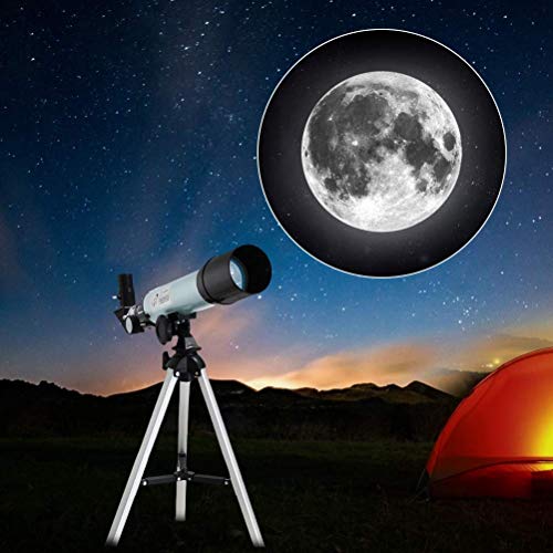 Telescopio astronómico para principiantes con trípode ajustable miniatura 7