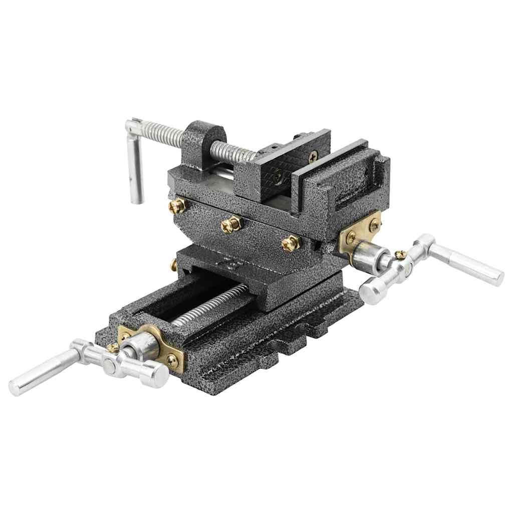 Amazon | vidaXL 手動操作式 横送り台/ボール盤用 バイス 70mm | 万力