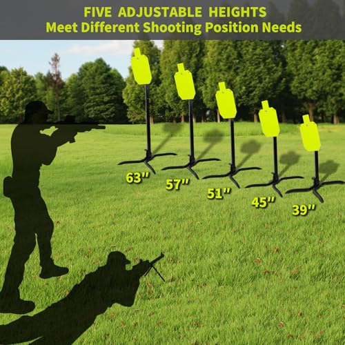 Image of Highwild 2x4 Target Hanger | Target Stand Base | Adjustable Height Steel Post | AR500 Steel Gong Targets Conversion Adapter